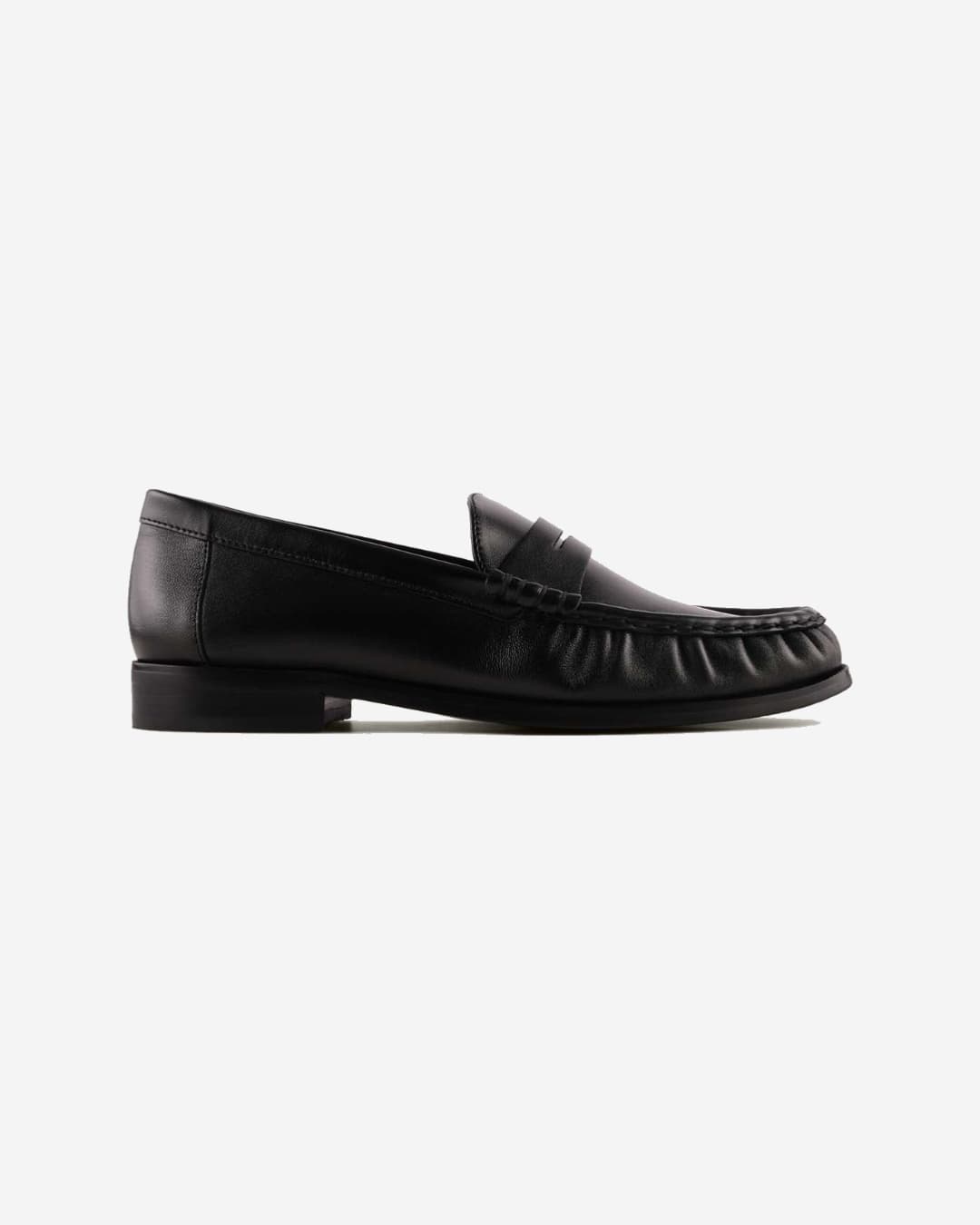 Shelly Shen Loudi Loafers Black Leather
