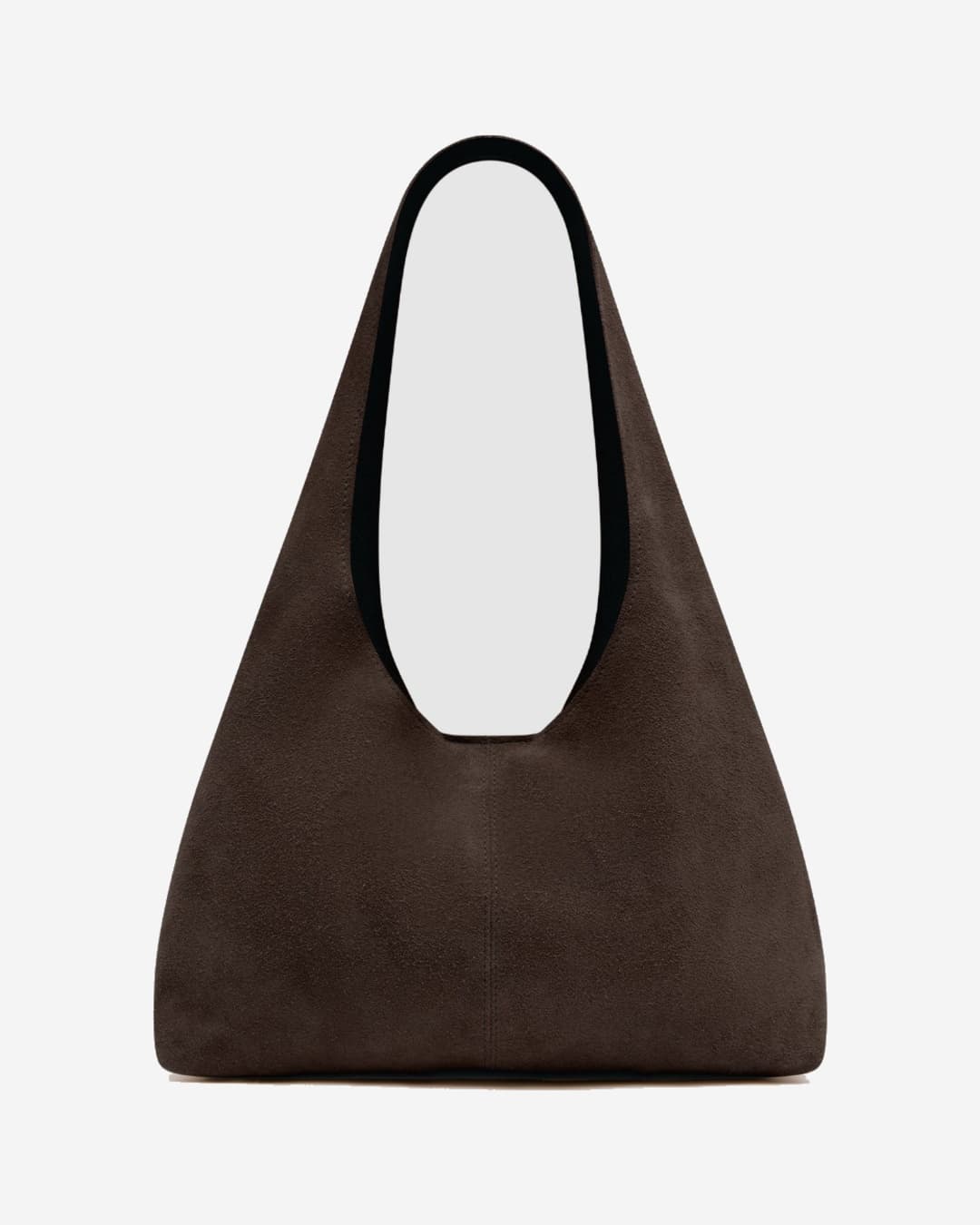 St Agni Suede Soft Bag - Coffee